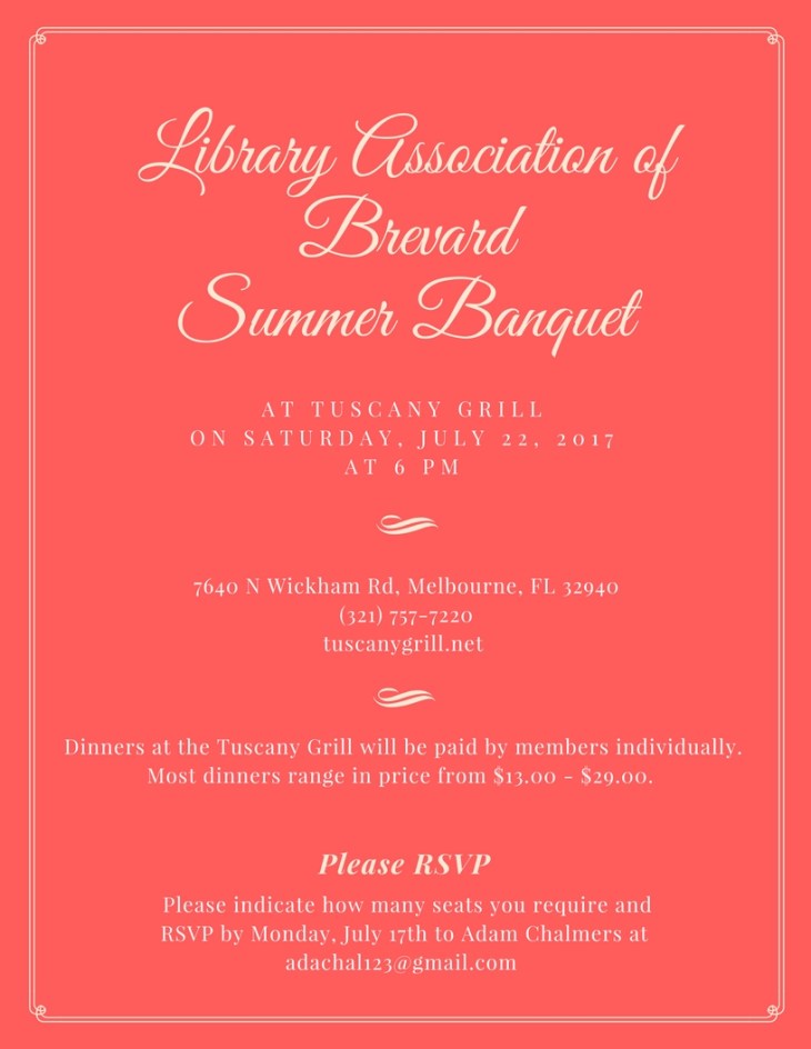 Library Association of Brevard Summer Banquet (1)