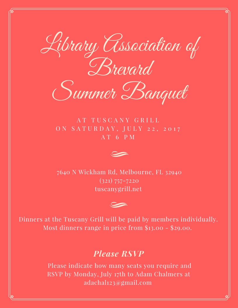 Library Association of Brevard Summer Banquet (1)
